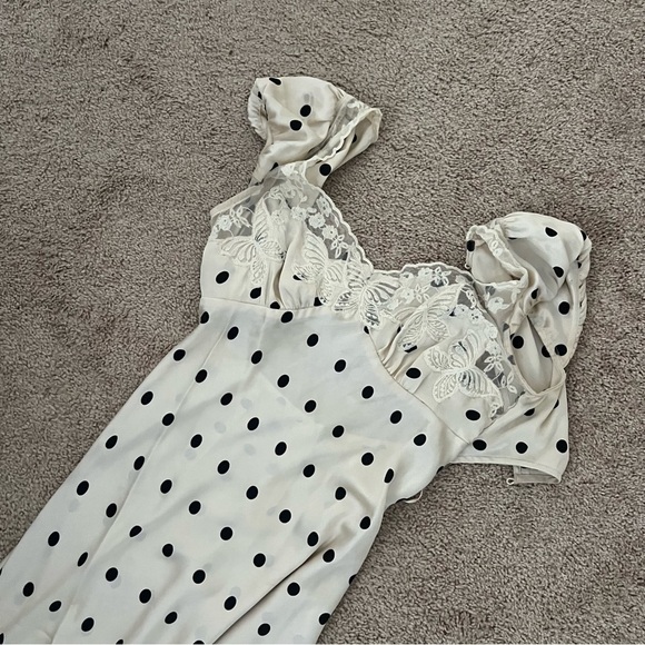 Free People Butterfly Babe Maxi Dress in Ivory Tea Combo - Picture 8 of 12